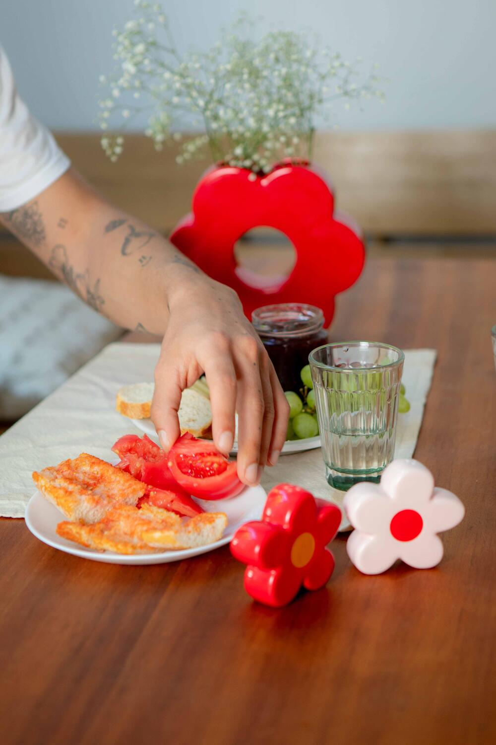 Daisy salt & pebersæt - rød/pink